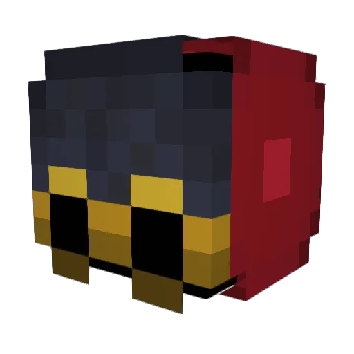 Nikolaxin Minecraft avatar head, 3D render
