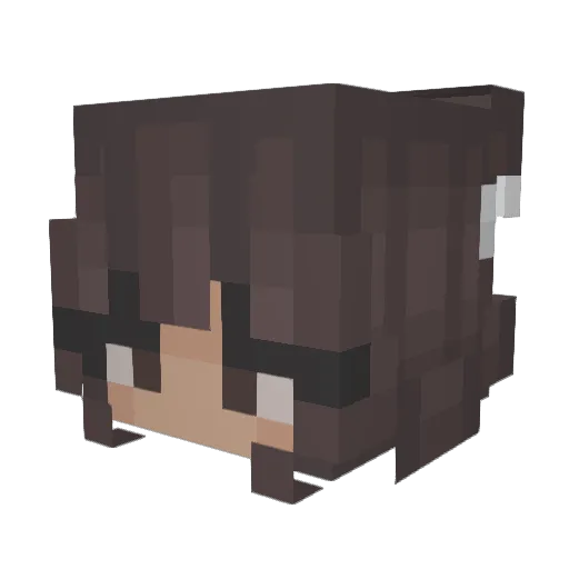 Nikoletta5113 Minecraft avatar head, 3D render