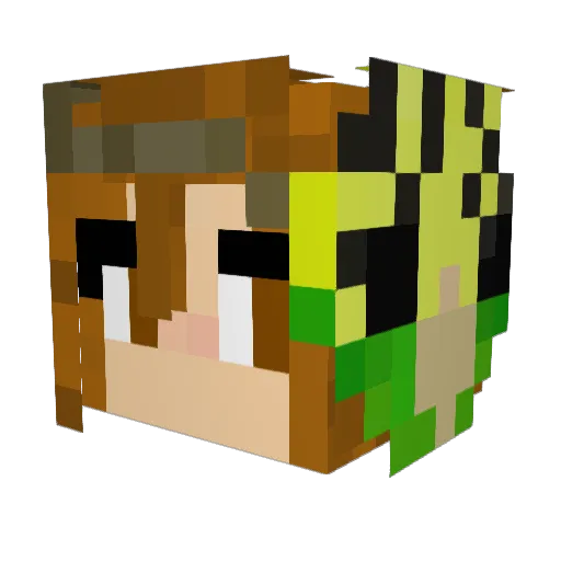 NikolkaSK Minecraft avatar head, 3D render