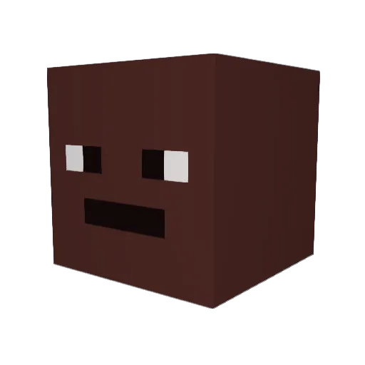 Nikon3k Minecraft avatar head, 3D render
