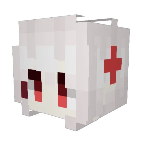 Nikonikoni_W Minecraft avatar head, 3D render