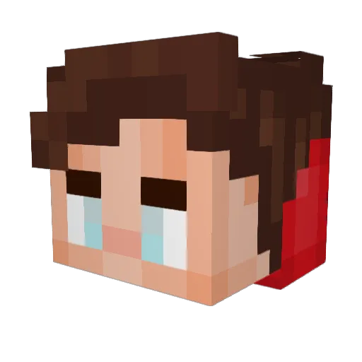 NikooOYT Minecraft avatar head, 3D render