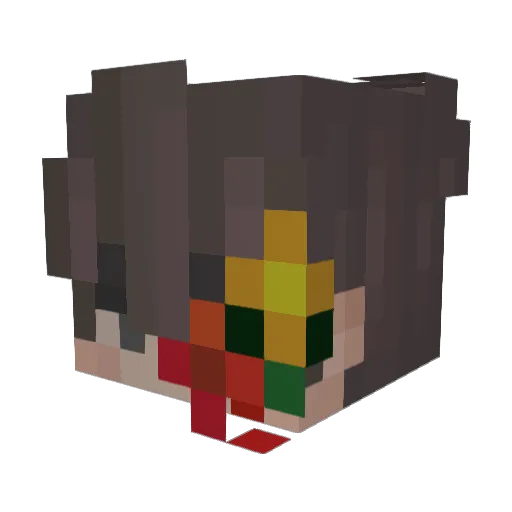 Nikoq13 Minecraft avatar head, 3D render