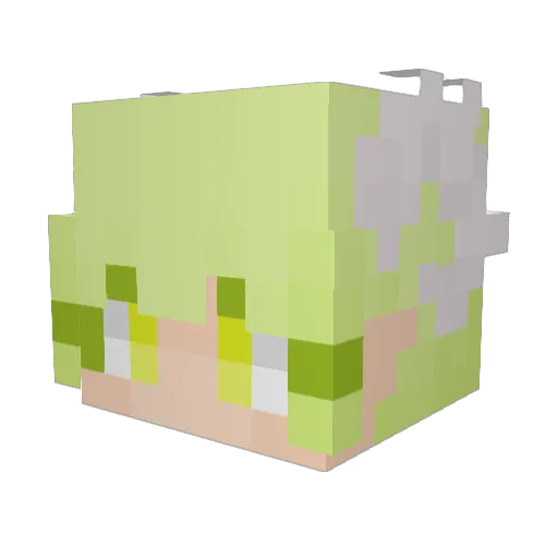 Nikorico12 Minecraft avatar head, 3D render