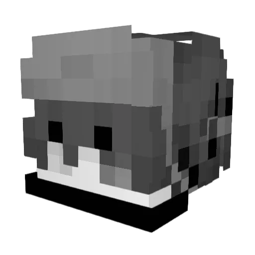 Nikoriun Minecraft avatar head, 3D render