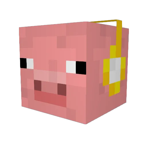 Nikoscraft Minecraft avatar head, 3D render