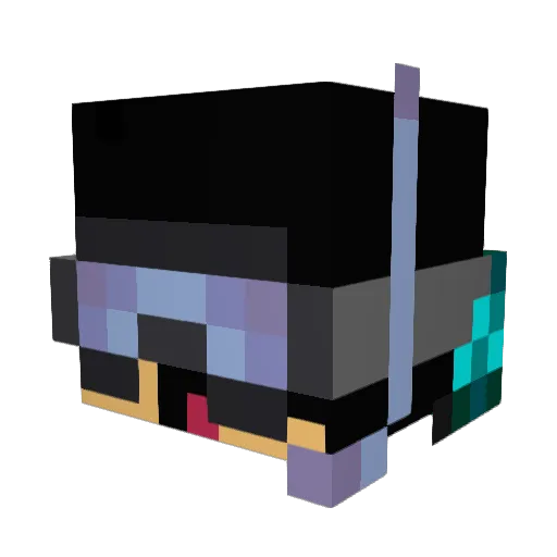 Nikoshka Minecraft avatar head, 3D render