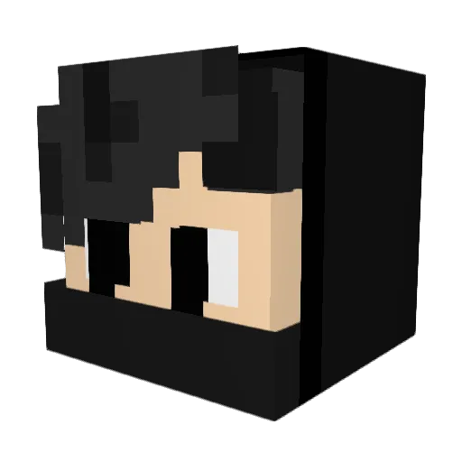 Nikosleyer Minecraft avatar head, 3D render