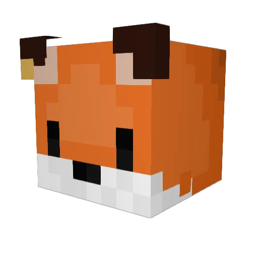 Nikoxellunia Minecraft avatar head, 3D render