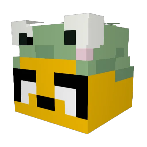 Nikozma Minecraft avatar head, 3D render
