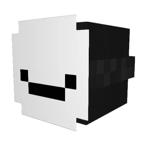 Nikrobo Minecraft avatar head, 3D render