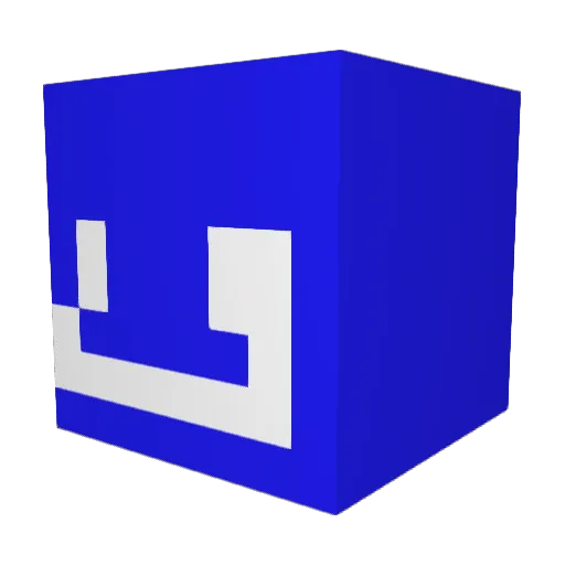 Niks_x Minecraft avatar head, 3D render
