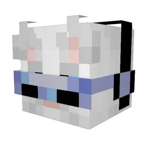 Niksalant Minecraft avatar head, 3D render
