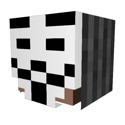 Niksalkin Minecraft avatar head, 3D render