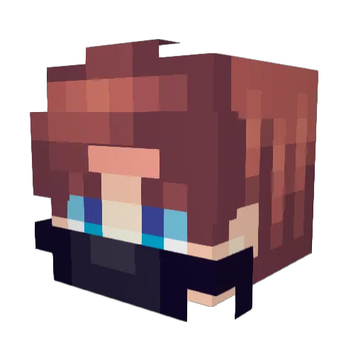 Nikssis Minecraft avatar head, 3D render