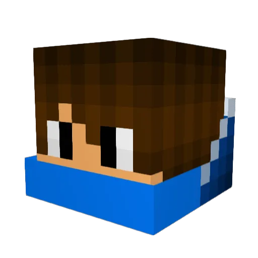 Nikten_2002 Minecraft avatar head, 3D render