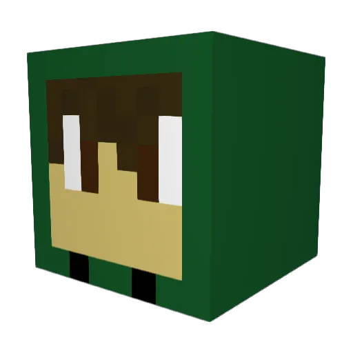 Nikulica Minecraft avatar head, 3D render