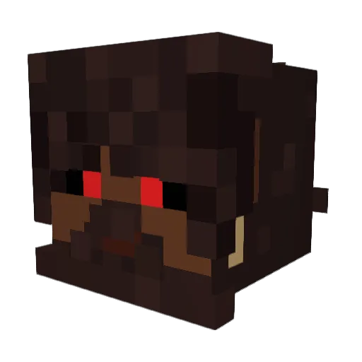 NikurasuJR Minecraft avatar head, 3D render