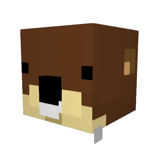 Nikvs Minecraft avatar head, 3D render
