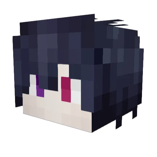 Nikvzz Minecraft avatar head, 3D render