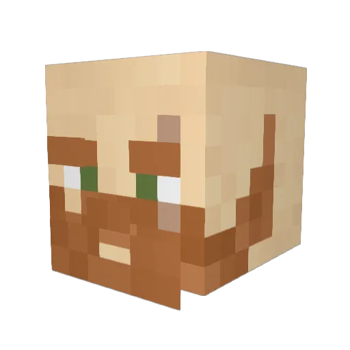 Nikylith Minecraft avatar head, 3D render