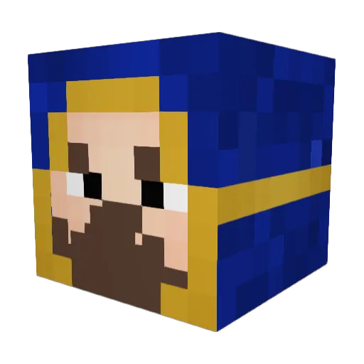 Nil0c_ Minecraft avatar head, 3D render