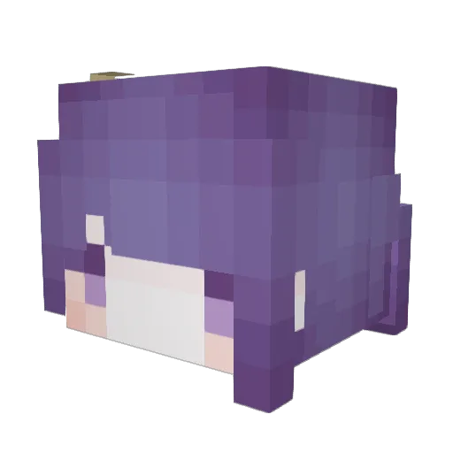 Nila0908 Minecraft avatar head, 3D render