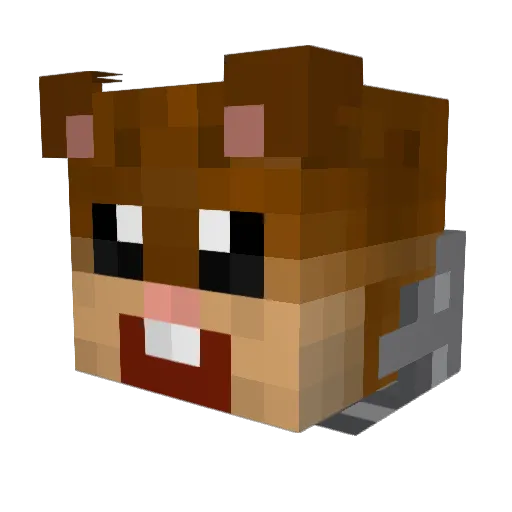 Nilanm Minecraft avatar head, 3D render