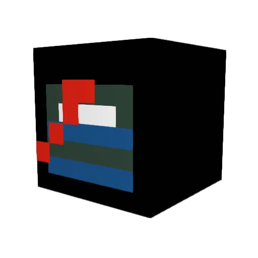 Nilbert_IX Minecraft avatar head, 3D render