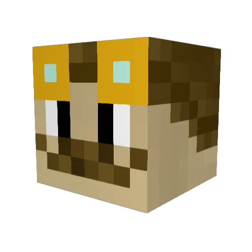 NilesCraft Minecraft avatar head, 3D render