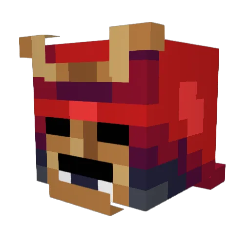 Nileshi Minecraft avatar head, 3D render