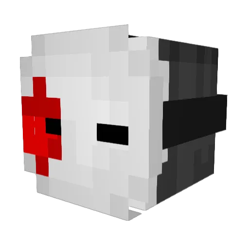 Nilete08 Minecraft avatar head, 3D render