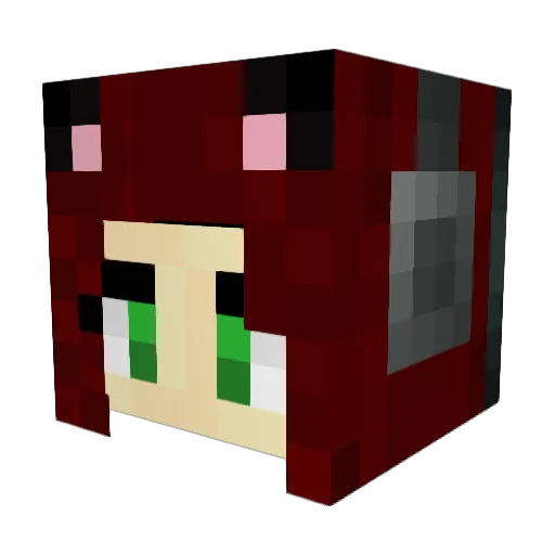 Nilihant Minecraft avatar head, 3D render