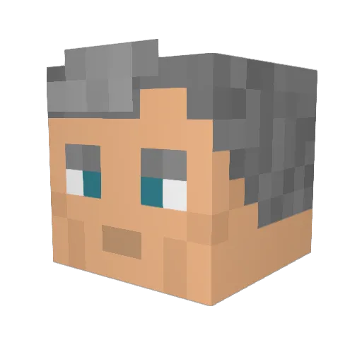 Nilix_007 Minecraft avatar head, 3D render