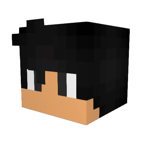 Nillim12 Minecraft avatar head, 3D render