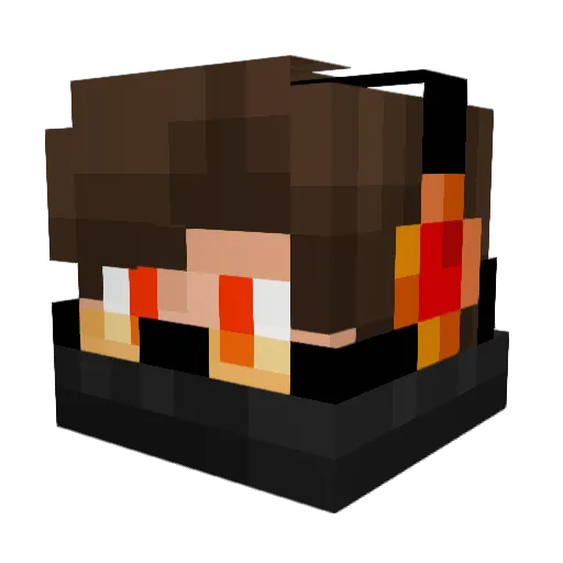 Nilo4ek653 Minecraft avatar head, 3D render