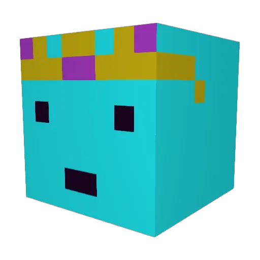 NilobotSMP Minecraft avatar head, 3D render