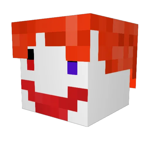 Nilocsten Minecraft avatar head, 3D render