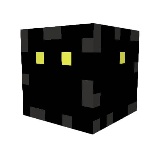 Nilpferdschaf Minecraft avatar head, 3D render