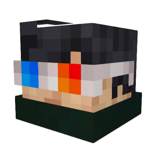 Nils998 Minecraft avatar head, 3D render
