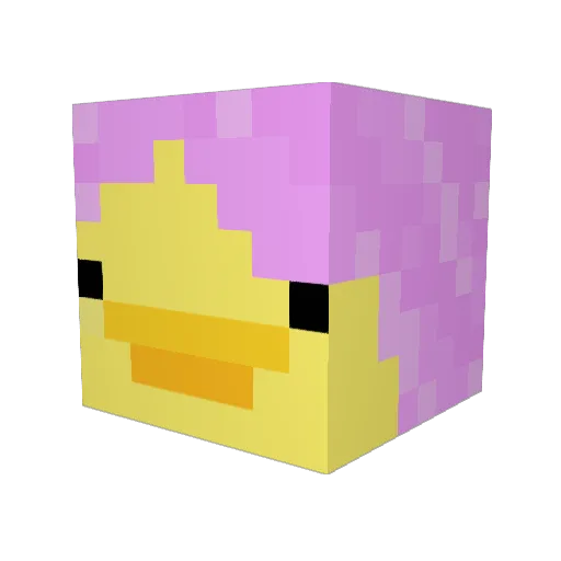 NilsAcid Minecraft avatar head, 3D render