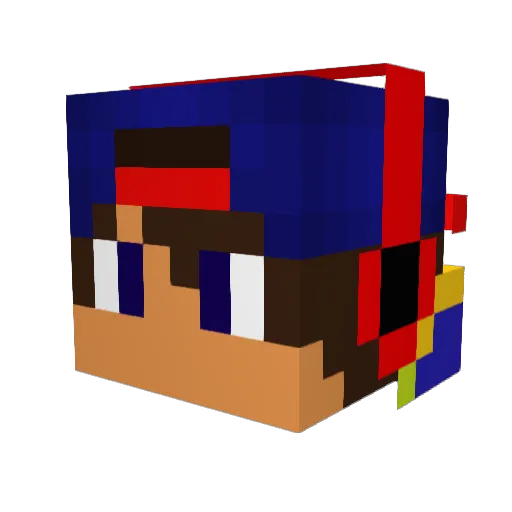 NilsBengtsson Minecraft avatar head, 3D render