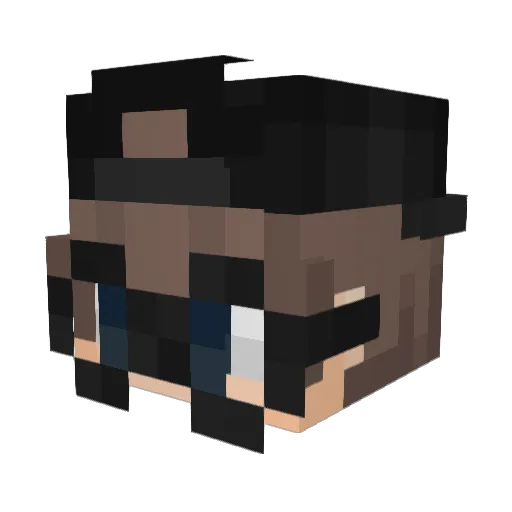 NilsHce Minecraft avatar head, 3D render