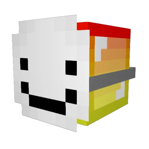 NilsL123 Minecraft avatar head, 3D render