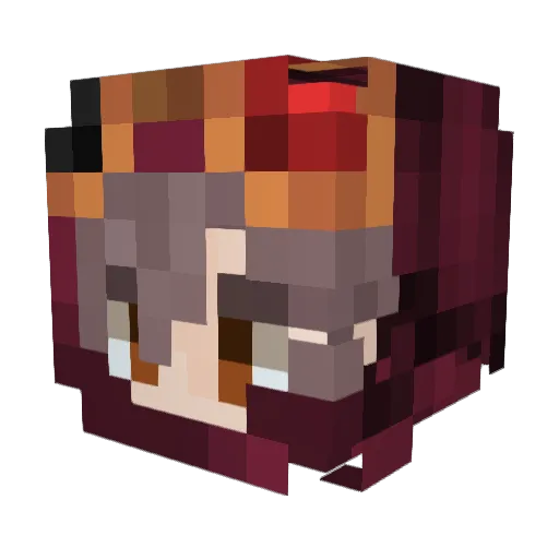 NilsSchnitzel Minecraft avatar head, 3D render