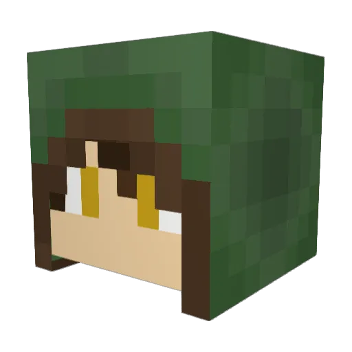 Nilsi1604 Minecraft avatar head, 3D render