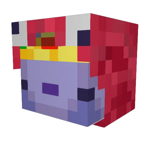 Nilso31 Minecraft avatar head, 3D render