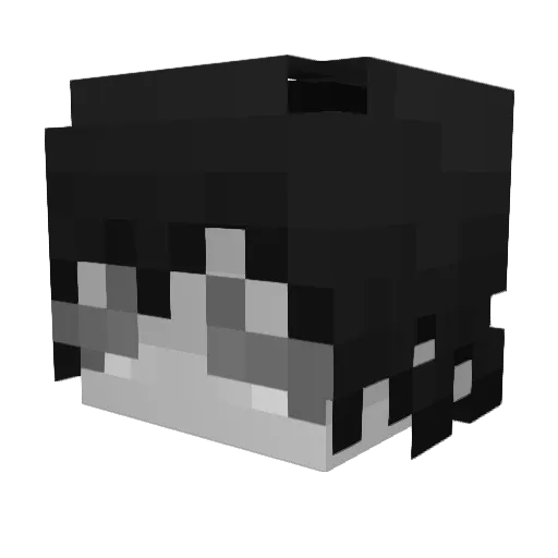 Nilsoun_ Minecraft avatar head, 3D render