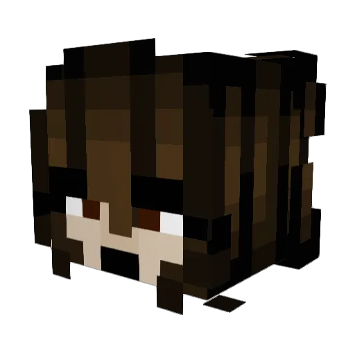 Nilufar_luvsCATZ Minecraft avatar head, 3D render
