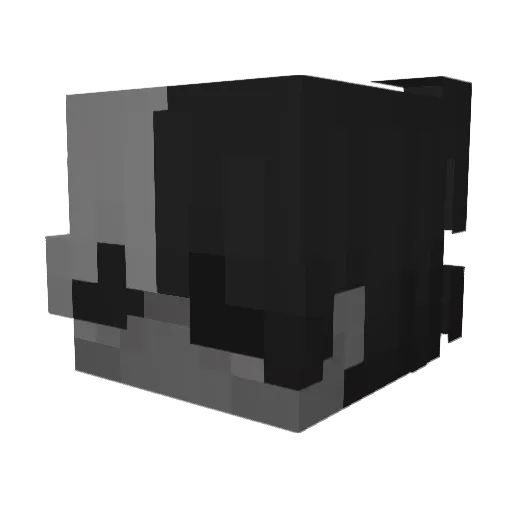 Niluwee Minecraft avatar head, 3D render